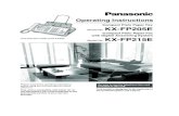 Compact Plain Paper Fax KX-FP205E - Panasonic Business...Compact Plain Paper Fax Model No. KX-FP205E Compact Plain Paper Fax with Digital Answering System Model No. KX-FP215E This