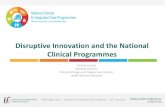 Disruptive Innovation and the National Clinical Programmes3P Medicine via Epilepsy EPR PRECISION •Genomics Clinical Analytics •Identify underlying cause of epilepsy •Embed genomics