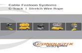 Conductix-Wampfler Cable Festoon Systems · Visit for the most current information. 3 C-Track and Stretch Wire Rope Festoon Systems C-Track Cable Festoon C-Track Festoon is an economical