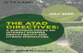 THE ATAD DIRECTIVES - Taxand€¦ · (ATAD 1), as amended by EU Directive 2017/952 (ATAD 2, ATAD and ATAD 2 referred to as ATAD Directives), today represents the backbone of EU legislation