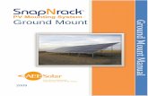 Ground Mount Manual - Wholesale Solar · 2020. 4. 6. · AEE Solar SnapNrack Ground Mount Installation Manual Page | 1 . 1. Introduction . 1.1 Overview of the SnapNrack System . The