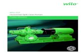 Wilo SCP Horizontal Split Case PumpsWilo SCP Horizontal Split Case Pumps Applications Include: » Heating and Cooling Systems » Transfer and Pressure Boosting » Boiler Feed/Condensate