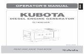 OPERATOR'S MANUAL - Absolute Generators€¦ · Do not touch the generator if the generator or your body becomes wet during operation. Do not touch internal electric parts while the