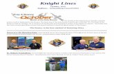 Knight Linesuknight.org/Councils/Knight Lines - October 2015.pdfClara Valanti, daughter of Jim Adamczyk Tom O’Connell, co-worker of Pierre Zermatten Geri Skinder, mother of Pete