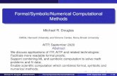 Formal/Symbolic/Numerical Computational Methodsaitp- Formal/Symbolic/Numerical Computational Methods