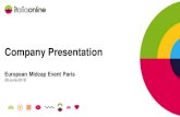 Prova template per tutte le attività di Pagine Gialle · Company Presentation European Midcap Event Paris 28 June 2018. June 20, 2018 2 ... Mar.2018-Apr 2017. 3) # of employees and