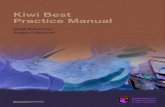 Kiwi best practice manual · The Kiwi Recovery Group is responsible for reviewing and revising this manual to ensure that best current practices are used when working with kiwi. In