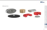 Magnets · Technical data for holding magnets (gripper magnets) * Long-term heating or alternating thermal stresses may result in mechanical changes of the magnet system in some cases.