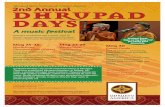 May 24-26 May 27-29 May 30 - Dhrupad Music Institute of ... · Dhrupad Music Institute of America presents For more information, contact Vibhavaree Gargeya at 206-491-4578 or e-mail