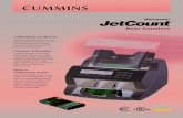 Cumins Allison JetCount Note Counter · CUMMINS CUMMINS-ALLISON CORP. Bright LED Display Illuminated display is easy to see under all lighting conditions. Three Speed Selections Any