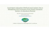 Contingent Valuation Method and Carbon Tax in Mitigating ...urbanmobilityindia.in/Upload/Conference/1b5d39d5-0126-47...Contingent Valuation Method and Carbon Tax in Mitigating CO2