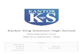 Kantor King Solomon High School · Kantor King Solomon High School believes that a truly effective education requires school, parents and students to work together. This partnership