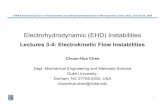 Electrohydrodynamic (EHD) Instabilitieslaplace.us.es/cism09/Chen_CISM_Lec3-4.pdf · 2006. 1. 18. · Huerre & Rossi (1998), In Hydrodynamics and Nonlinear Instabilities, pp. 81-294.