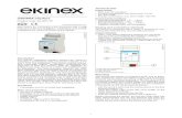 USB/KNX interface - Ekinex · 2018. 12. 3. · KNX interface and the connected devices is handled via the common EMI protocol. This protocol is designed for actual and future applications.