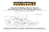 Hydrostatic Zero-Turn Commercial Riding Mower · 12/10/2004  · 3 FORWARD The Z-Wing 48 Hydrostatic Zero-Turn Commercial Riding Mower provides superb maneuver-ability, mid-mount