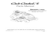 Hydrostatic Lawn Tractor Model SLT1554 - Cub Cadet Parts ... · CUB CADET LLC, P.O. BOX 361131 CLEVELAND, OHIO 44136-0019 PRINTED IN U.S.A. FORM NO. 769-01652A (2/05) Parts Manual