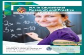 MA in Educational Research and Practice · MA in Educational Research and Practice Cardiff School of Education cardiffmet.ac.uk This pathway on the CPD framework is aimed at meeting