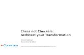 Chess not Checkers: Architect your Transformation...Chess not Checkers: Architect your Transformation Sriram Sabesan November 8, 2018 Inspired by the book: Chess not Checkers: Elevate