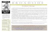Broadside 8-11, final · 2019. 12. 13. · Annual Meeting page 2 Historical Instruments page 3 Concert Preview 1, page 6 Concert Review page 7 Concert Preview 2, page 8 Concert Preview