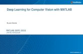 Deep Learning for Computer Vision with MATLAB · Deep Learning for Computer Vision with MATLAB By Jon Cherrie. 2 Deep learning is getting a lot of attention "Dahl and his colleagues