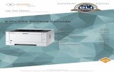 KYOCERA ECOSYS P2040dw · 2018. 9. 26. · KYOCERA employs long-life consumables to further min-imize the unit’s environmental impact and reduce TCO and downtime. BLI highly recommends