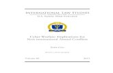 Cyber Warfare: Implications for Non-international Armed ... · Cyber Warfare and Non-international Armed Conflicts Vol. 89 629 to block opposition groups’ channels of communication,9