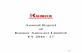 Annual Report of Kumar Autocast Limited FY 201...(Arun Kumar Sood) Managing Director (DIN: - 00685937) 2087, Phase-1, Urban Estate, Dugri, Ludhiana 141003 Page | 8 Notes: 1. A member