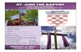ST. JOHN THE BAPTIST€¦ · Race Perks • Official race t-shirt to all participants. • Refreshments provided post race. • Aid Stations will be present along the race. • Lots