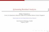 Q-learning Residual Analysis...The problem ofnon-regularityremains the same as in Q-learning EitherACI (Laber et al., 2014 )or m-out-of-n bootstrap Chakraborty et al., 2013 should