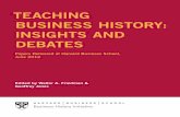 Teaching Business hisTory: insighTs and deBaTes · Marcelo Bucheli, University of Illinois at Urbana-Champaign Susie Pak, St. John’s University Carlos Dávila, Universidad de los