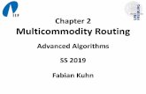 Chapter 2 Multicommodity Routing - uni-freiburg.deac.informatik.uni-freiburg.de/teaching/ss_19/aa/... · Advanced Algorithms, SS 2019 Fabian Kuhn 2 The Multicommodity Flow Problem