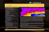 6205 S · 2020. 2. 7. · Software Windows based software included EdgeTech’s Discover Bathymetric Acquisition and Sonar Control Data Products Bathymetry, Backscatter and Side Scan