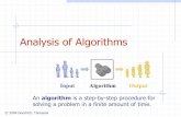 Analysis of Algorithmscs2011/lect/03_Analysis1.pdf · In a log-log chart, the slope of the line corresponds to the growth rate of the function 1E+0 ...