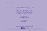 New Irrigation Manual · 2017. 11. 28. · Irrigation Manual Planning, Development Monitoring and Evaluation of Irrigated Agriculture with Farmer Participation Developed by Andreas