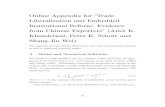 Online Appendix for Trade Liberalization and Embedded ... · Khandelwal, Peter K. Schott and Shang-Jin Wei) This appendix provides further detail about our model and numerical solutions
