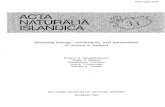 Breeding biology, movements, and persecution of ravens in ...utgafa.ni.is/Acta-Naturalia-Islandica/Acta-Naturalia-Islandica-33.pdf · of colonial waterbirds where they prey mainly