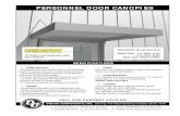 PERSONNEL DOOR CANOPIES - Design Components€¦ · DESIGN: - Incorporates a ... loading / 180 mph wind uplift rated. 5’-0” projection canopy is rated for 26#PSF gravity load-ing