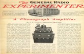 'Jp,e GENERAL RADIO EXPER· 'NTER...'Jp,e GENERAL RADIO EXPER· 'NTER VOL. 2 NO. 11 The General Radio Experimenter is published each month for the purpose of supplying information