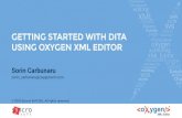 GETTING STARTED WITH DITA USING OXYGEN XML EDITOR · Getting Started with DITA Using Oxygen XML Editor 5. Open the finished site to the public Publish Oxygen XML Editor publishes