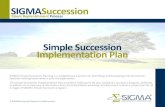 Simple Succession Implementation Plan€¦ · Simple Succession Implementation Plan SIGMA’s Simple Succession Planning is a straightforward process for identifying and developing