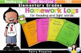 For Reading and Sight Words - Fairy Poppins · Choose the reading or sight word log sheet that you prefer. Print two copies and then use these to print multiple copies of two sided