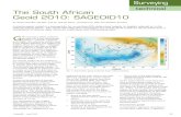 technical The South African Geoid 2010: SAGEOID10 2009... · the determination of a gravimetric geoid model, and its subsequent conversion to a hybrid geoid model which will closely