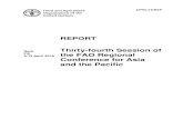 REPORT Thirty-fourth Session of the FAO Regional ... · Eleventh - New Delhi, India, 17-27 October 1972 . Twelfth - Tokyo, Japan, 17-27 September 1974 . Thirteenth - Manila, Philippines,