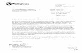 Westinghouse Electric Co., Submittal of APP-GW-GLR-026 ... · Operating License (COL) applicants referencing the AP 1000 Design Certification and the AP 1000 Design Certification
