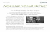Volume 55 Number 1 Winter/Spring 2013 American Choral Review · 2Tonic sol-fa is a music notation system using solfège syllables in place of notes to enable amateur singers to read