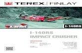 TEREX FINLAY TELEMATICS SYSTEM I140RS IMPACT ......112 VGF HOPPER / FEEDER Fixed Hopper with Optional hydraulically folding and locking extensions VGF Hopper capacity - No Ext: 6m