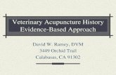 Veterinary Acupuncture History Evidence-Based Approach...VETERINARY ACUPUNCTURE 19th Century “ACUPUNCTURATION” Investigated in Europe, primarily France neither points nor meridians