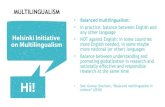 MULTILINGUALISM - Cloudinary · • Multilingualism keeps locally relevant research alive. Protect it! • Disseminating research results in your own language creates impact. Endorse