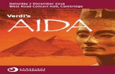 Verdi’s - Home - Cambridge Philharmonic · 2020. 1. 12. · The music Aida is remembered first and foremost for Act II Scene 2 with its victory celebrations, triumphal march and
