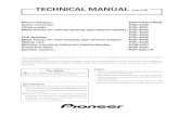 TECHNICAL MANUAL (ver.2.0) - Pioneer Electronics USA...Plasma Display: PDP-V402/V402E Down converter: PDA-4003 Tilted cradle: PDK-4001 Metal fixture for ceiling-hanging type plasma